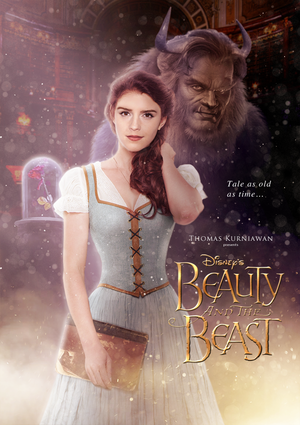  Beauty and the Beast peminat art poster