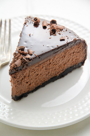  Chocolate mousse, dengan mus Cake