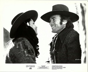  Clint Eastwood and Stella Garcia on the set of Joe Kidd 1972