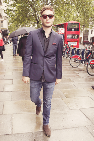  Ed Westwick attends the london Collections Men tampil in london | June 13, 2016
