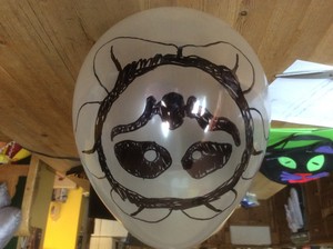 Flowey balloon for Halloween.