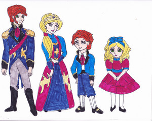 Frozen Fire concept art - The Southern Isles royal family
