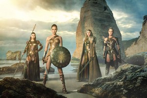 Gal Gadot as Diana Prince in Wonder Woman with Elena Anaya, Connie Nielsen and Robin Wright