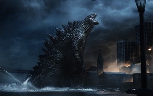  Godzilla 2014 kertas dinding