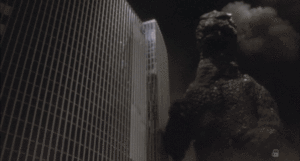 Godzilla Destroying a Building