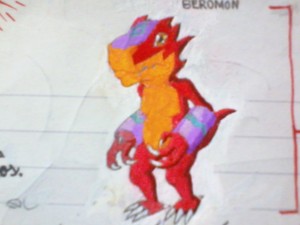  Imagen de Beromon "ベロモン" (digimon de Takumi Shirou, tamer líder en Digimon 03 Twice "デジ