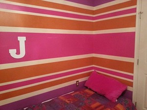  My Bedroom aka super colorful - How I painted My Bedroom.