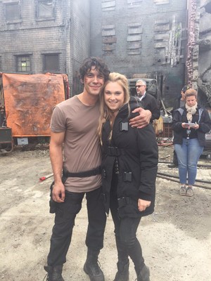 On the set Of The 100