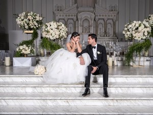  Robbie & Italia's Wedding mga litrato