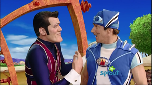  Robbie Rotten and Sportacus