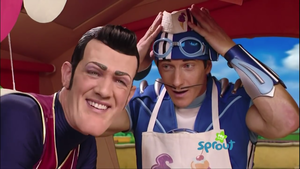  Robbie Rotten and Sportacus
