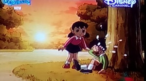  Shizuka consoling Nobita