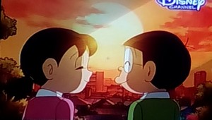 Shizuka consoling Nobita