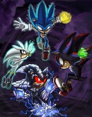  Sonic, Shadow, and Silver Vs Mephiles