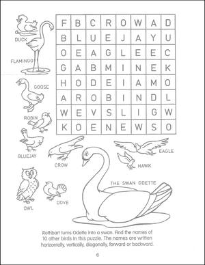 cisne Princess Funtime Activity Book page 6