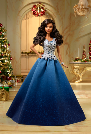  This version of the 2016 Holiday Barbie is my fav!