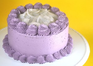 Ube Vanilla Macapuno Cake