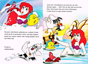  Walt Disney sách - Donald Duck's Bookclub: The Little Mermaid (Danish Version)
