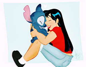 Walt Disney Fan Art - Stitch & Lilo Pelekai