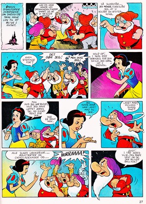  Walt ডিজনি Movie Comics - Snow White and the Seven Dwarfs (Danish 1992 Version)