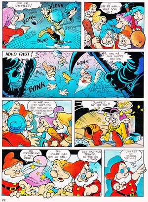  Walt ディズニー Movie Comics - Snow White and the Seven Dwarfs (Danish 1992 Version)