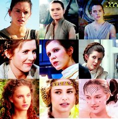  Rey,Leia and Padme