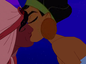chicha and aladdin lovely kiss
