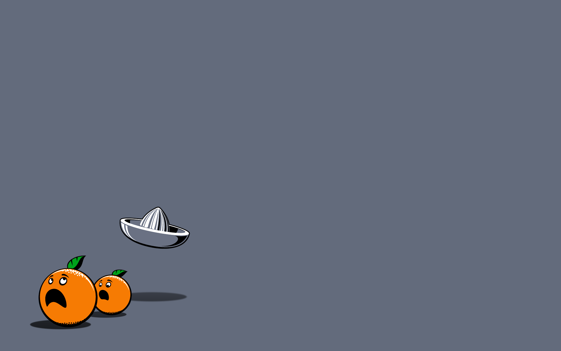 funny minimalistic oranges grey background background 1920x1200