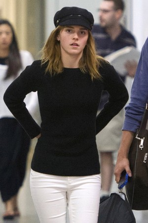  Emma Watson at JFK airport, NYC [June 24, 2016]