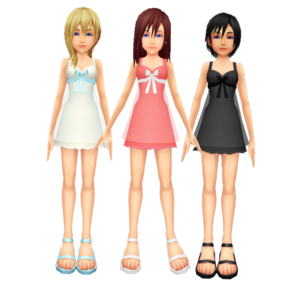  .Kingdom Hearts Kairi Namine and Xion New Dress Sorasprincesss and Kazuki9484