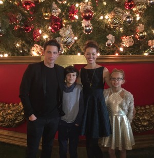 Amy Acker, James Carpinello and their kids