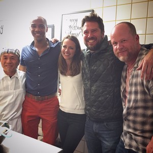  Amy Acker with J. August Richards and Alexis Denisof