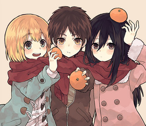Armin, Eren and Mikasa // Shingeki no Kyojin