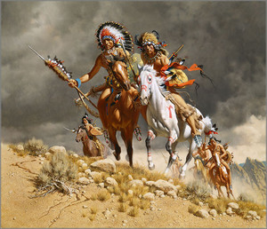  Cheyenne War Party por Frank C. McCarthy