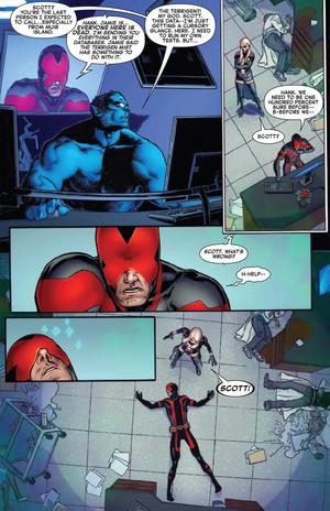  Cyclops collapses in "Death of X"