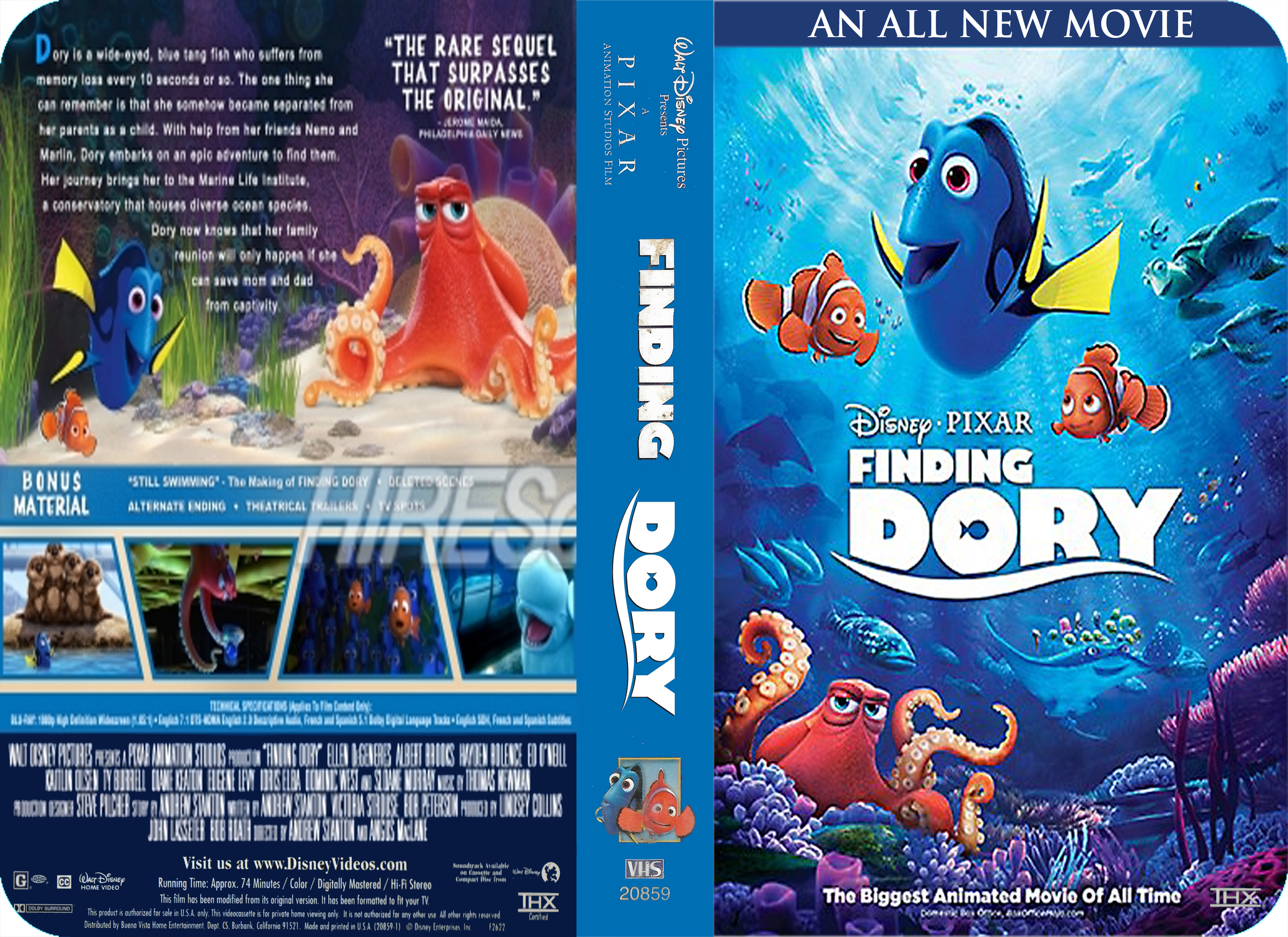 Disney•Pixar's Finding Dory (2003) VHS