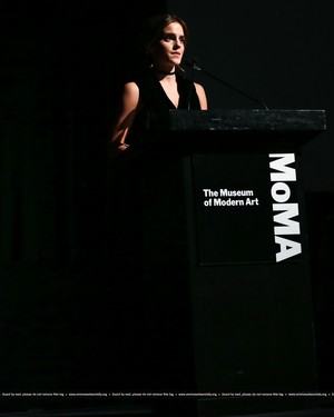 Emma Watson attends at the MoMA Film Benefit presented by CHANEL, A Tribute To Tom Hanks 