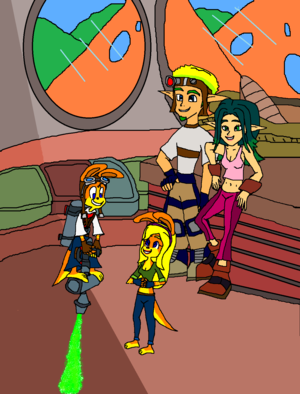 Jak and Daxter and Keira and Tess Hang Out Date