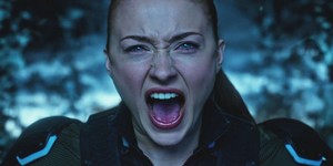  Jean Grey (Sophie Turner) on the astral plane unleashing her full power on Apocalypse