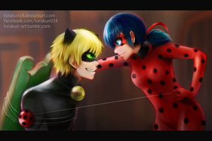  Ladybug and Chat Noir - टैंगल्ड