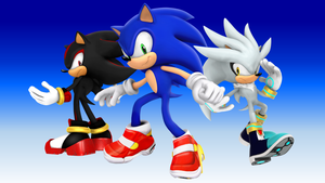  Sonic Shadow and Silver the Hedgehog 25th Anniversary