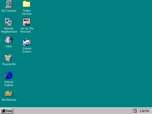 Windows 95 as Windows 98