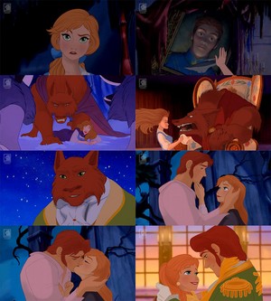 Anna and Hans as Beauty and the Beast