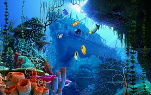  Aquarium achtergrond