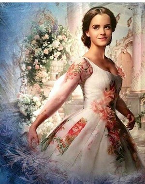  Belle in her wedding dress