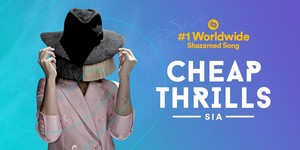  "Cheap Thrills" is the #1 most Shazamed song in world this year! (2016)