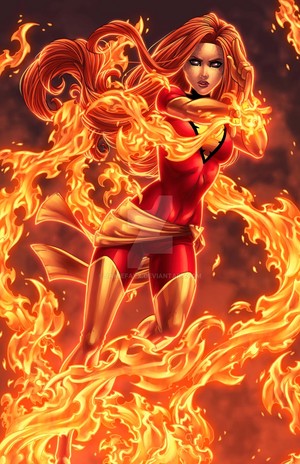  Dark Phoenix Rising por JamieFayX