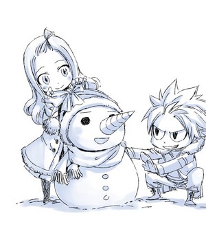  Hiro Mashima--natsu and mira-snowman