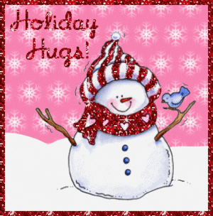  Holiday Hugs Snowman (animated gif)