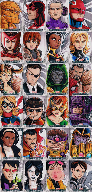  Marvel Beginnings 2 heroes and Villains por KidNotorious